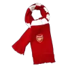 Arsenal Knit Soccer Scarf - Red&White - acejersey