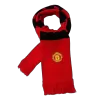 Manchester United Knit Soccer Scarf - Red&Black - acejersey