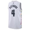 Men's Denver Nuggets Russell Westbrook #4 White City Swingman Jersey 2024 - acejersey