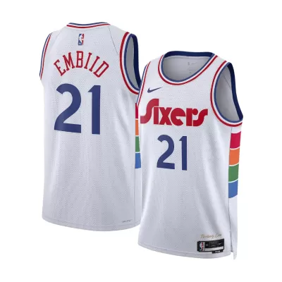 Men's Philadelphia 76ers Joel Embiid #21 City Swingman Jersey 2024/25 - acejersey