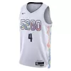 Men's Denver Nuggets Russell Westbrook #4 White City Swingman Jersey 2024 - acejersey