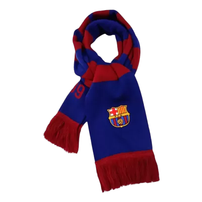 Barcelona Knit Soccer Scarf - Red&Blue - acejersey