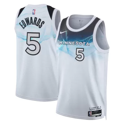 Men's Minnesota Timberwolves Anthony Edwards #5 White City Swingman Jersey 2024 - acejersey