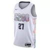 Men's Denver Nuggets Jamal Murray #27 White City Swingman Jersey 2024 - acejersey