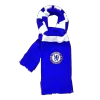 Chelsea Knit Soccer Scarf - Blue&White - acejersey