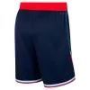 Men's Los Angeles Clippers Navy Swingman Basketball Shorts 2024/25 - Icon Edition - acejersey