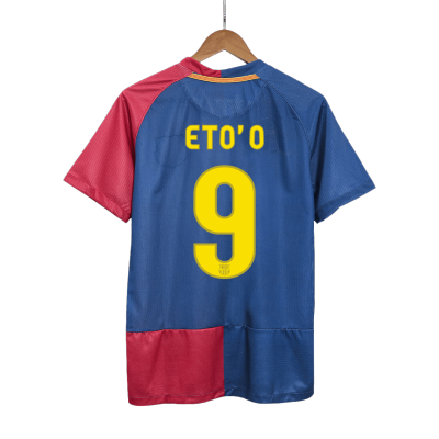 Barcelona ETO'O #9 Home Retro Soccer Jersey 2008/09 - UCL Final - acejersey