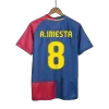 Barcelona A.INIESTA #8 Home Retro Soccer Jersey 2008/09 - UCL Final - acejersey