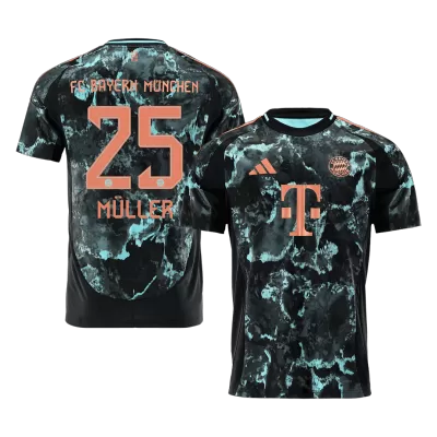 Men's Bayern Munich MÜLLER #25 Away Soccer Jersey 2024/25 - acejersey