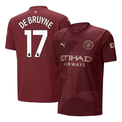 Men's Manchester City DE BRUYNE #17 Third Away Soccer Jersey 2024/25 - acejersey