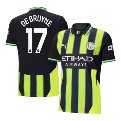 Men's Manchester City DE BRUYNE #17 Away Soccer Jersey 2024/25 - acejersey