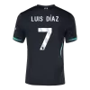 Men's Liverpool LUIS DÍAZ #7 Away Soccer Jersey 2024/25 - acejersey