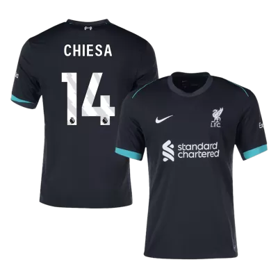 Men's Liverpool CHIESA #14 Away Soccer Jersey 2024/25 - acejersey