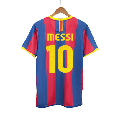 Barcelona MESSI #10 Home Retro Soccer Jersey 2010/11 - acejersey