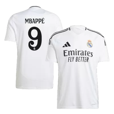 Men's Real Madrid MBAPPÉ #9 Home Soccer Jersey 2024/25 - acejersey