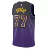 Men's Los Angeles Lakers Luka Dončić #77 Purple City Swingman Jersey 2024 - acejersey