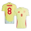 Men's Spain FABIÁN #8 Away Soccer Jersey Euro 2024 - acejersey