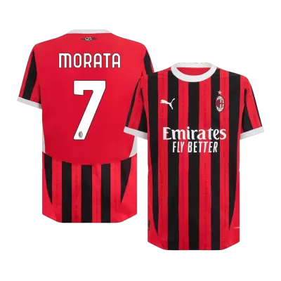 AC Milan MORATA #7 Home Soccer Jersey 2024/25 - Player Version - acejersey