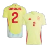 Men's Spain CARVAJAL #2 Away Soccer Jersey Euro 2024 - acejersey