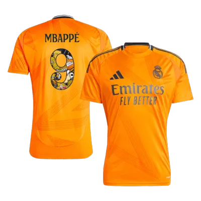 Men's Real Madrid MBAPPÉ #9 Away Soccer Jersey 2024/25 - Bear Champ Font - acejersey