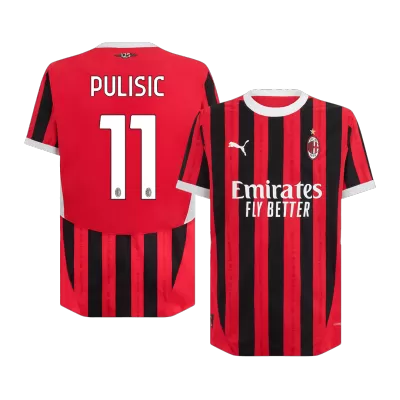 AC Milan PULISIC #11 Home Soccer Jersey 2024/25 - Player Version - acejersey