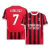 Men's AC Milan GIMENEZ #7 Home Soccer Jersey 2024/25 - acejersey