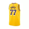 Men's Los Angeles Lakers Luka Dončić #77 Gold Icon Swingman Jersey - acejersey