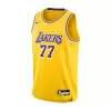 Men's Los Angeles Lakers Luka Dončić #77 Gold Icon Swingman Jersey - acejersey