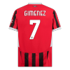 Men's AC Milan GIMENEZ #7 Home Soccer Jersey 2024/25 - acejersey