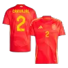 Men's Spain CARVAJAL #2 Home Soccer Jersey Euro 2024 - acejersey