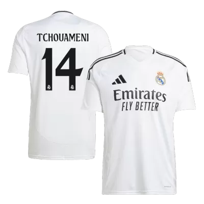 Men's Real Madrid TCHOUAMENI #14 Home Soccer Jersey 2024/25 - acejersey