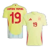 Men's Spain LAMINE YAMAL #19 Away Soccer Jersey Euro 2024 - acejersey