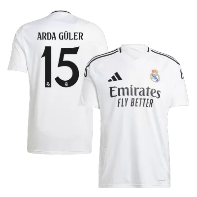 Men's Real Madrid ARDA GÜLER #15 Home Soccer Jersey 2024/25 - acejersey