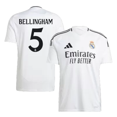 Men's Real Madrid BELLINGHAM #5 Home Soccer Jersey 2024/25 - acejersey