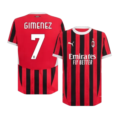 AC Milan GIMENEZ #7 Home Soccer Jersey 2024/25 - Player Version - acejersey