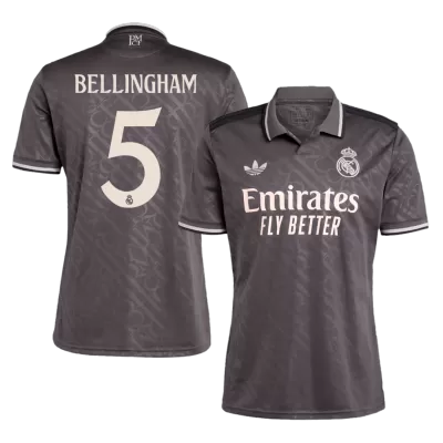 Men's Real Madrid BELLINGHAM #5 Third Away Soccer Jersey 2024/25 - acejersey