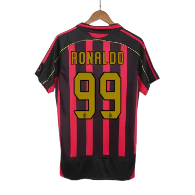 AC Milan RONALDO #99 Home Retro Soccer Jersey 2006/07 - acejersey