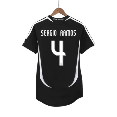 Real Madrid SERGIO RAMOS #4 Away Retro Soccer Jersey 2006/07 - acejersey