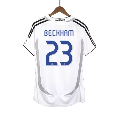 Real Madrid BECKHAM #23 Home Retro Soccer Jersey 2006/07 - acejersey