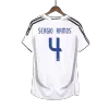 Real Madrid SERGIO RAMOS #4 Home Retro Soccer Jersey 2006/07 - acejersey