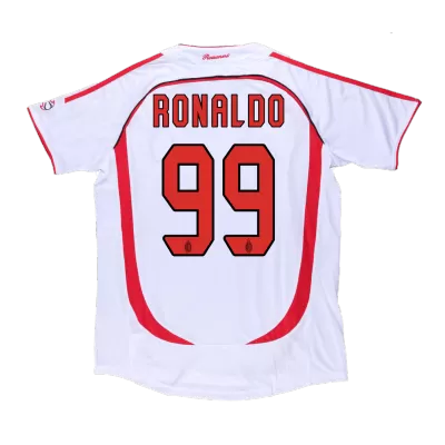 AC Milan RONALDO #99 Away Retro Soccer Jersey 2006/07 - UCL - acejersey