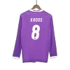 Real Madrid KROOS #8 Away Retro Long Sleeve Soccer Jersey 2016/17 - acejersey