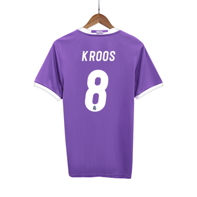 Real Madrid KROOS #8 Away Retro Soccer Jersey 2016/17 - acejersey
