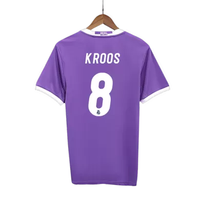 Real Madrid KROOS #8 Away Retro Soccer Jersey 2016/17 - acejersey