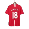 Manchester United SCHOLES #18 Home Retro Soccer Jersey 2007/08 - acejersey