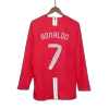 Manchester United RONALDO #7 Home Retro Long Sleeve Soccer Jersey 2007/08 - UCL Final - acejersey