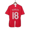 Manchester United SCHOLES #18 Home Retro Soccer Jersey 2007/08 - UCL Final - acejersey