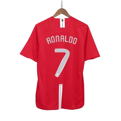 Manchester United RONALDO #7 Home Retro Soccer Jersey 2007/08 - UCL Final - acejersey