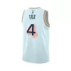 Men's San Antonio Spurs De'Aaron Fox #4 City Swingman Jersey 2024/25 - acejersey