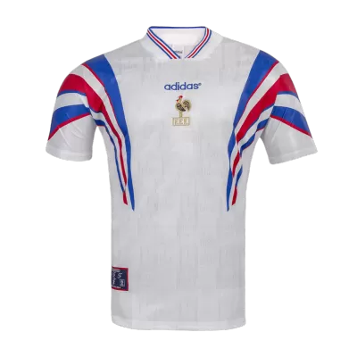 France Away Retro Soccer Jersey 1996 - acejersey